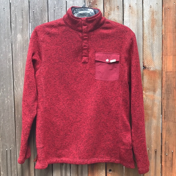 Woolrich pullover fleece 1/4 button up - Picture 1 of 3